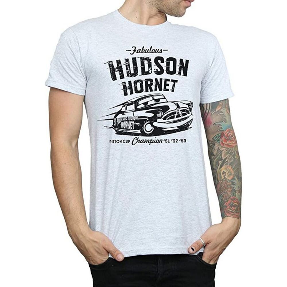 Cars Mens Hudson Hornet T-Shirt / Sports Grey